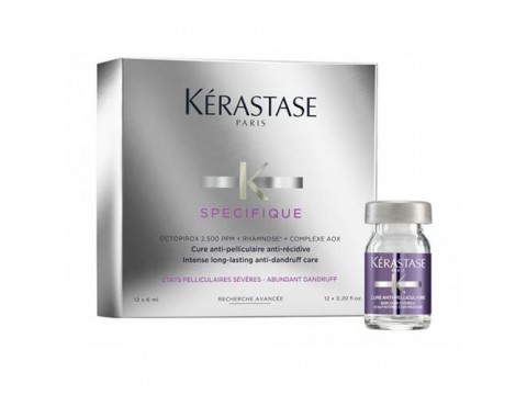 KERASTASE Plaukų Ampulės Nuo Pleiskanų Kerastase Specifique Anti-Dandruff Care 12x6ml KERASTASE Plaukų Ampulės Nuo Pleiskanų Kerastase Specifique Anti-Dandruff Care 12x6ml
